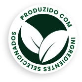 Ícone ilustrativo Produzido com ingredientes selecionados